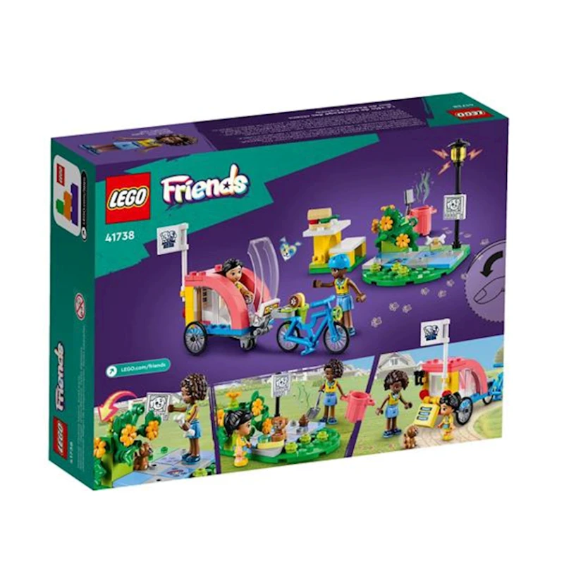 Конструктор LEGO Friends Велосипед для спасения собак 41738, 6+ лет, 125 элементов