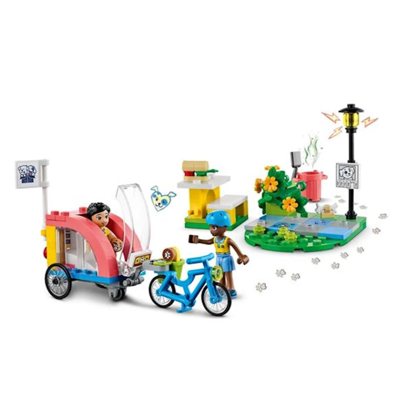 Конструктор LEGO Friends Велосипед для спасения собак 41738, 6+ лет, 125 элементов