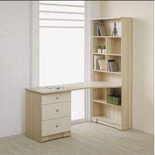 Mebel dəsti - şkaf və yazı masası, 173x61x78 sm, laminat DSP, 2 rəng - ZARR042