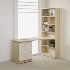 Mebel dəsti - şkaf və yazı masası, 173x61x78 sm, laminat DSP, 2 rəng - ZARR042