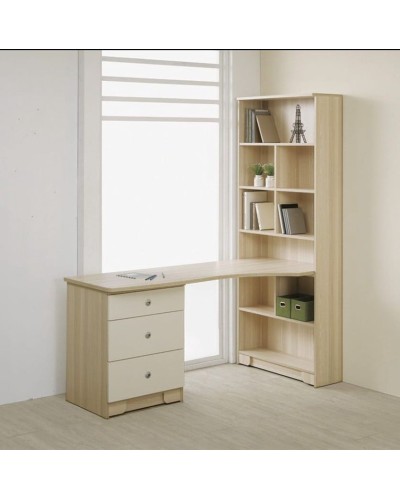Mebel dəsti - şkaf və yazı masası, 173x61x78 sm, laminat DSP, 2 rəng - ZARR042