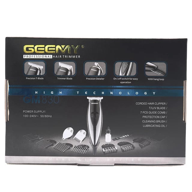 Универсальный набор для стрижки волос и бороды для мужчин Geemy 830 3в1