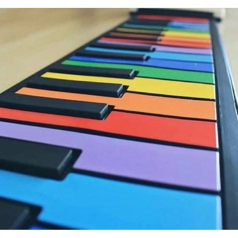 Elastik piano uşaq üçün, rəngbərəng, 81x14 sm Elastik piano uşaq üçün, rəngbərəng, 81x14 sm