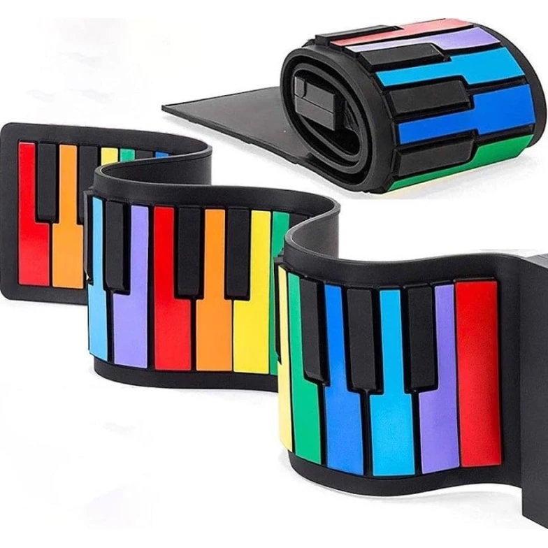 Elastik piano uşaq üçün, rəngbərəng, 81x14 sm Elastik piano uşaq üçün, rəngbərəng, 81x14 sm