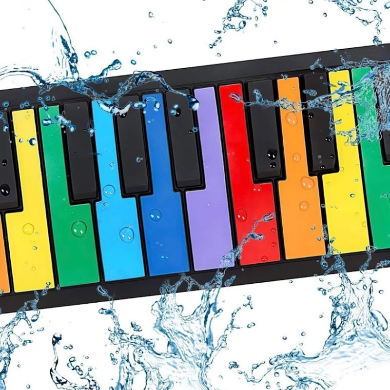 Elastik piano uşaq üçün, rəngbərəng, 81x14 sm Elastik piano uşaq üçün, rəngbərəng, 81x14 sm