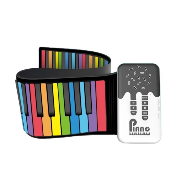 Elastik piano uşaq üçün, rəngbərəng, 81x14 sm Elastik piano uşaq üçün, rəngbərəng, 81x14 sm