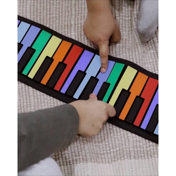 Elastik piano uşaq üçün, rəngbərəng, 81x14 sm Elastik piano uşaq üçün, rəngbərəng, 81x14 sm