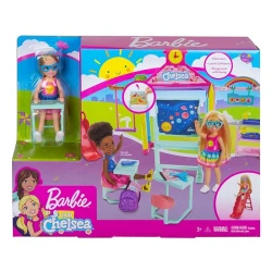 Oyun dəsti Mattel Barbie Club Chelsea School Playset GHV80, 15 sm