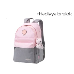 Məktəbli bel çantası CM7CO8BU çəhrayı/boz