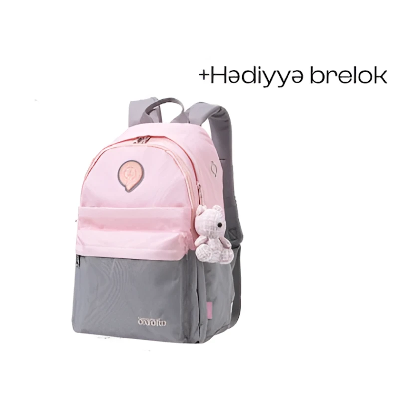 Məktəbli bel çantası CM7CO8BU çəhrayı/boz