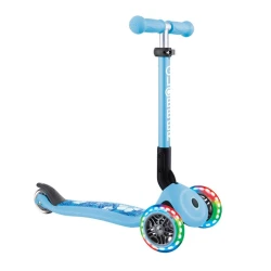 Детский самокат Globber Junior, алюминий/пластик, голубой Детский самокат Globber Junior, алюминий/пластик, голубой
