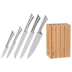 Набор ножей Ardesto Black Mars AR2021SB, 6 предметов, серебристый Набор ножей Ardesto Black Mars AR2021SB, 6 предметов, серебристый