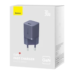 Сетевое зарядное устройство Baseus GaN5 Fast Charger Mini 1C 30W, Фиолетовый