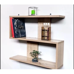 Настенная полка Art Mebel 113, ламинат, 59х49х20 см, sonoma