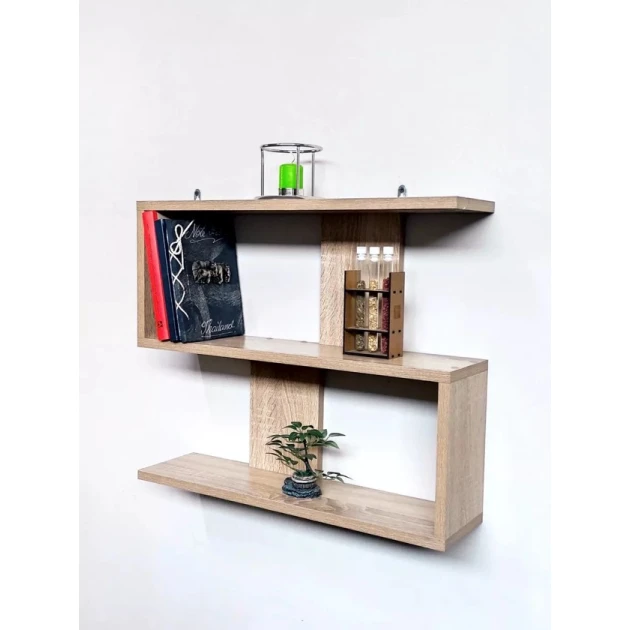 Divar rəfi Art Mebel 113, laminat, 59х49х20 sm, sonoma