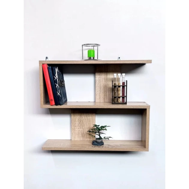 Divar rəfi Art Mebel 113, laminat, 59х49х20 sm, sonoma