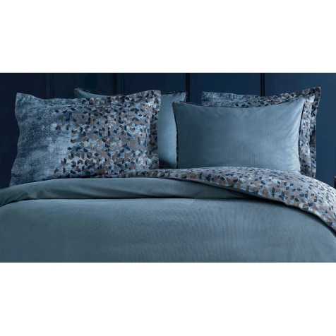 Комплект постельного белья Yataş Elba пододеяльник 220x240, простыня 240x280, наволочки 50x70, двуспальный XL, синий