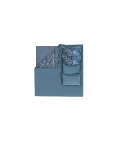 Yataq dəsti Yataş Elba yorğan üzü 220x240, mələfə 240x280, yastıq üzü 50x70, ikinəfərlik XL, göy