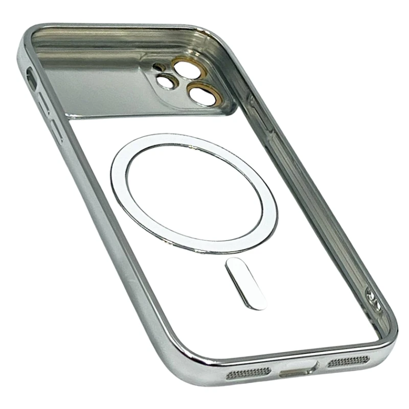 Чехол Auto Focus Magsafe для Apple iPhone 11 Transparent Silver