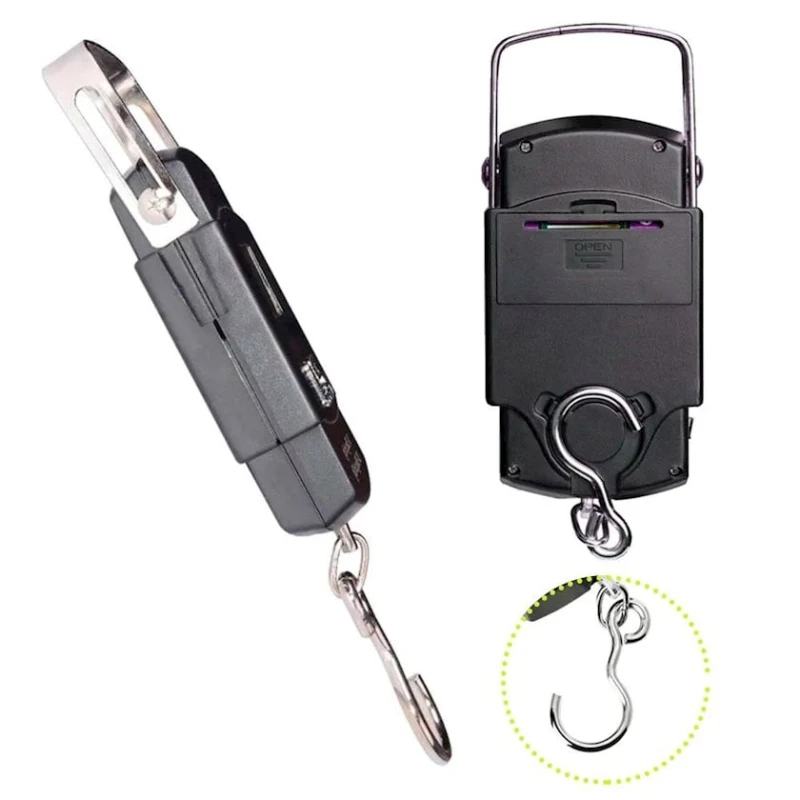 Электронный безмен, до 50 кг, пластик, черный