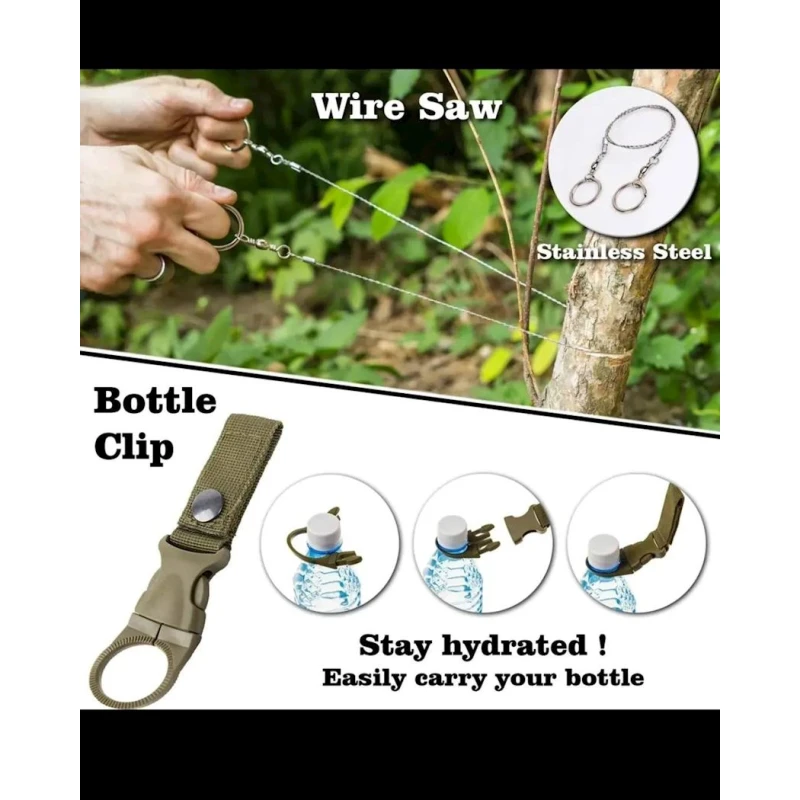 Səyahət və kempinq üçün dəst F35-ag-222, qara, 17x10x4 sm