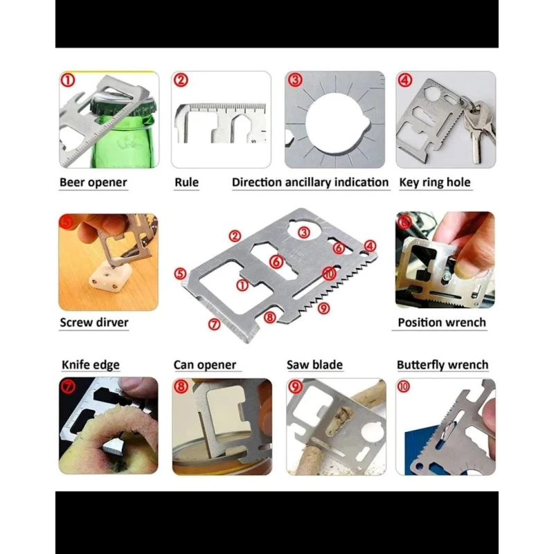 Səyahət və kempinq üçün dəst F35-ag-222, qara, 17x10x4 sm