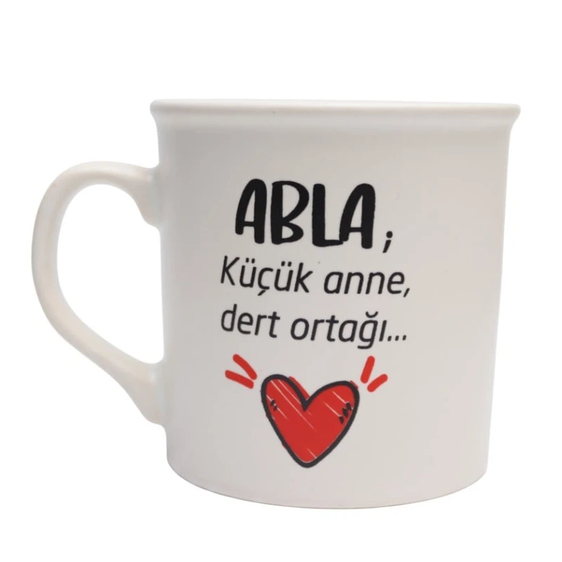 Krujka Abla yazısı ilə, 250 ml, rəngbərəng