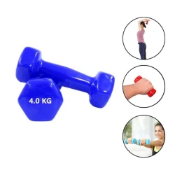 Набор гантелей WS0027, 2 шт x 4 кг, синий