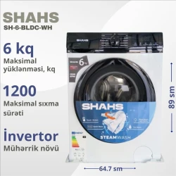 Стиральная машина Shahs SH-6/BLDC/WH White