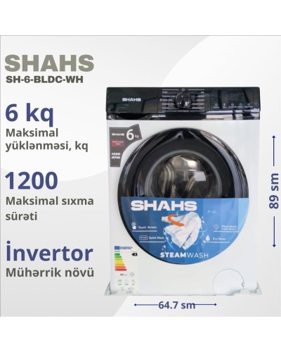 Paltaryuyan maşın Shahs SH-6/BLDC/WH White