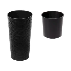 Кашпо Lamela Lilia Dluto LA725-04, пластик, черный, 190x364 мм