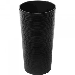 Кашпо Lamela Lilia Dluto LA725-04, пластик, черный, 190x364 мм