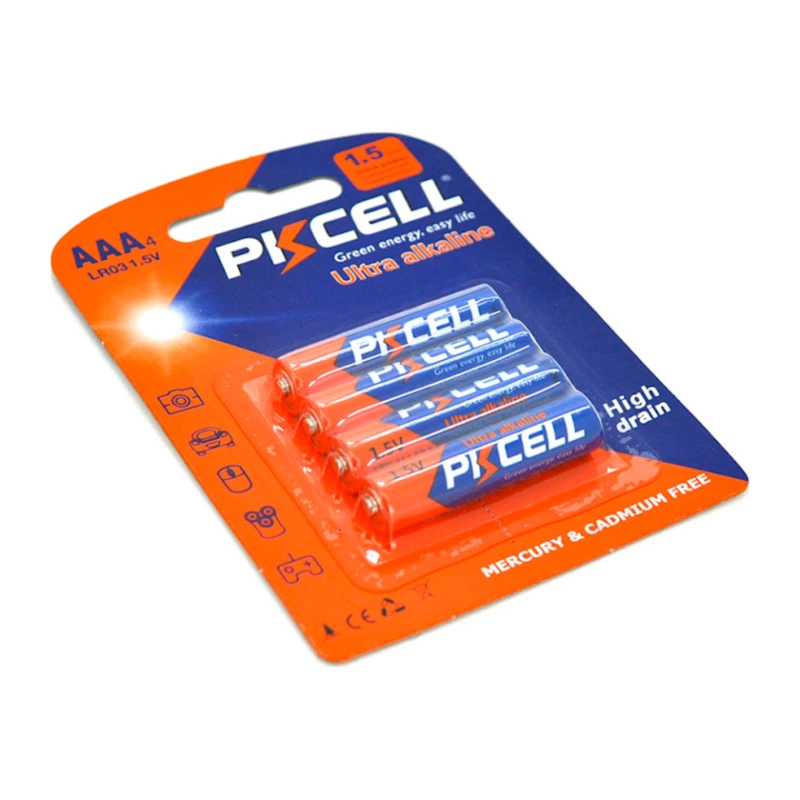 Батарейка PKCELL Ultra Alkaline AAA LR03 1.5В 4 шт Батарейка PKCELL Ultra Alkaline AAA LR03 1.5В 4 шт