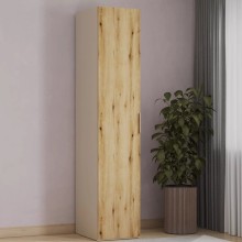 Şkaf Art Mebel 24, laminat, bej/qəhvəyi, 210x50x45 sm