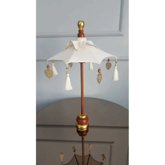 Декоративный зонт Bali BÇ-004, белый, 60 см Декоративный зонт Bali BÇ-004, белый, 60 см