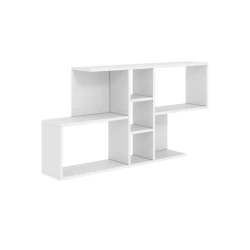 Настенная полка Art Mebel 147, ламинат, 60х120х20 см, белая Настенная полка Art Mebel 147, ламинат, 60х120х20 см, белая