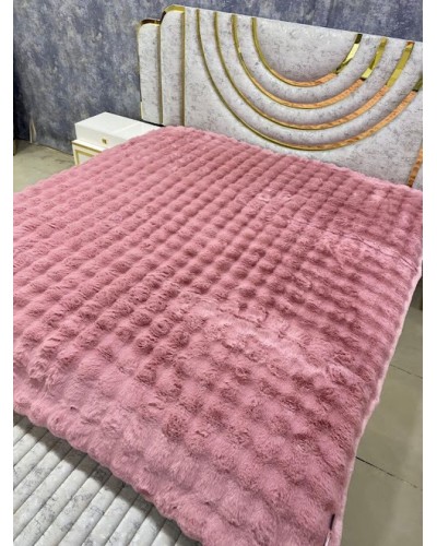 Pled-örtük MiraNova LQ-097, 210×230 sm, bambuk, çəhrayı