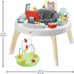 Развивающий игровой центр Fisher-Price HBM26 2-in-1 Like a Boss, 61.5x61.5x55.6 см, пластик, разноцветный