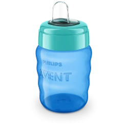 Поильник с трубочкой Philips AVENT SCF553/05, полипропилен/силикон, голубой, 260 мл, 9+ мес