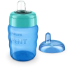Поильник с трубочкой Philips AVENT SCF553/05, полипропилен/силикон, голубой, 260 мл, 9+ мес