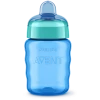 Поильник с трубочкой Philips AVENT SCF553/05, полипропилен/силикон, голубой, 260 мл, 9+ мес