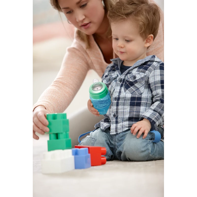 Поильник с трубочкой Philips AVENT SCF553/05, полипропилен/силикон, голубой, 260 мл, 9+ мес