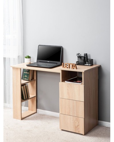 Kompüter masası Letta LDSP, bej, 72.5х45х104 sm