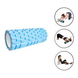 Массажный ролик 1657, голубой, 33 см