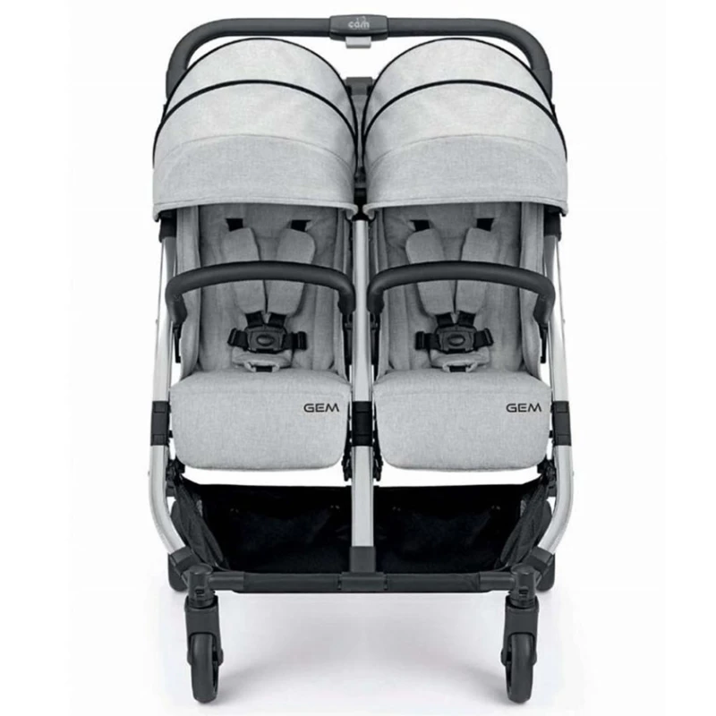 Uşaq arabası, ekizler üçün, boz Uşaq arabası, ekizler üçün, boz