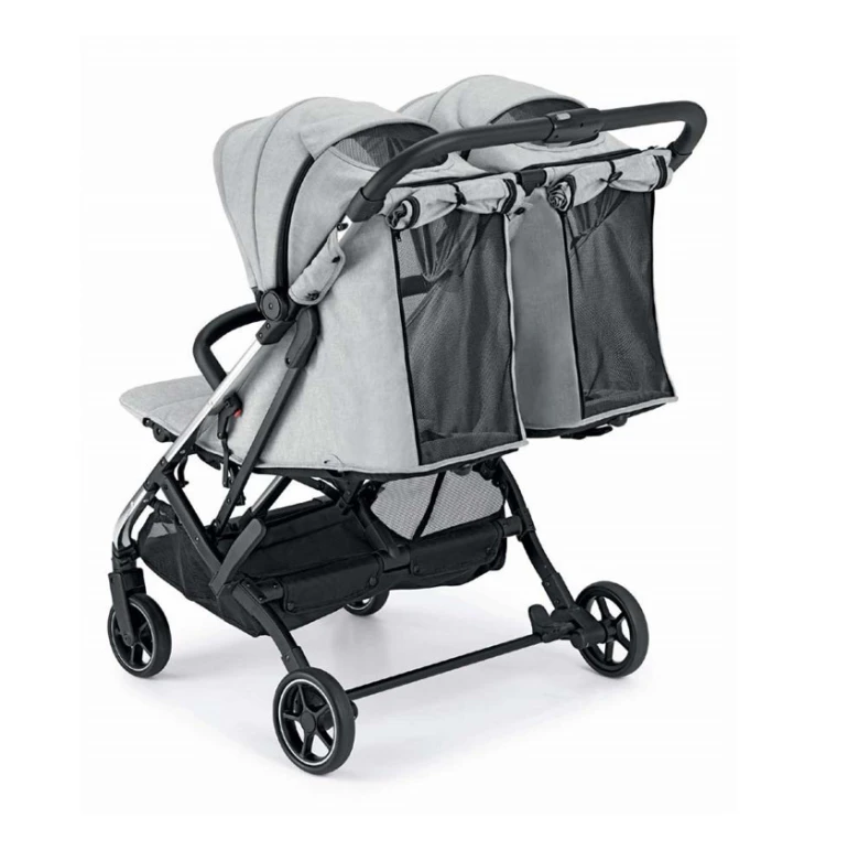 Uşaq arabası, ekizler üçün, boz Uşaq arabası, ekizler üçün, boz