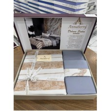 Yataq dəsti Annaberry SHA-00006040, ikinəfərlik, yorğan üzü 200x220 sm, mələfə 240x260 sm, yastıq üzü (2 əd) 50x70 sm, satin, rəngbərəng