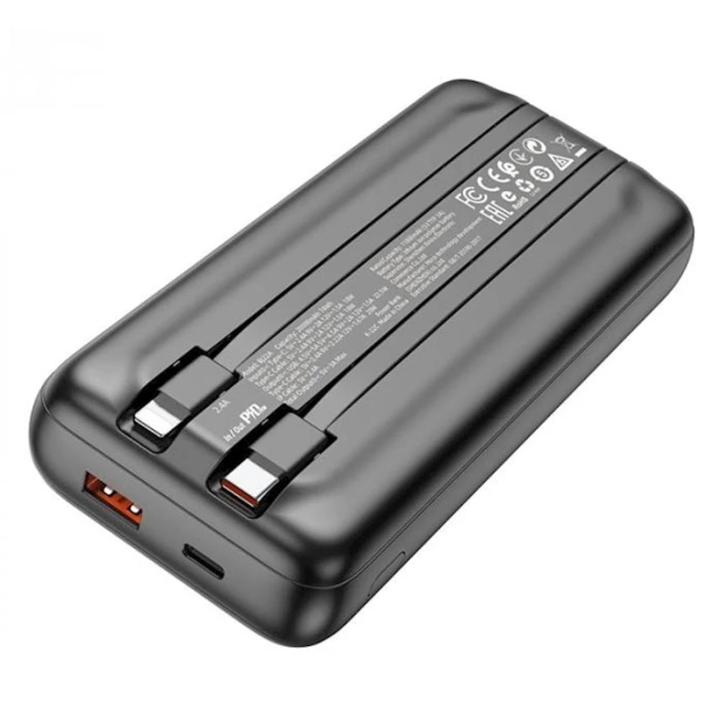 Xarici akkumulyator Borofone BJ22A 20000 mAh, Black