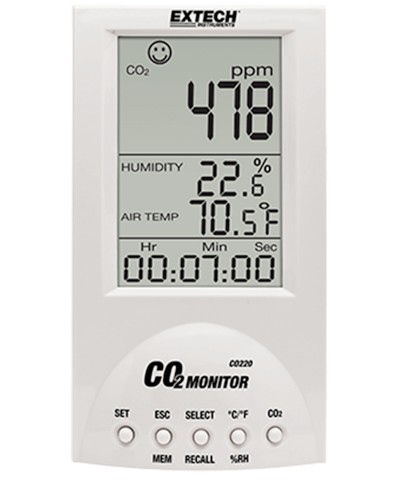 Detektor Extech CO 220 Carbon Dioxide Monitor