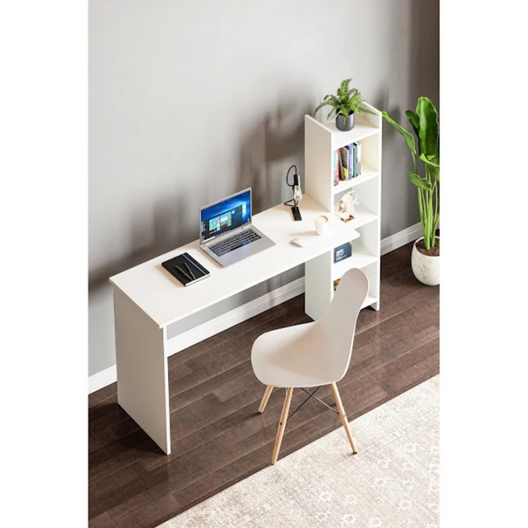 Компьютерный стол Art Mebel House 131, белый, 120x150x60 см